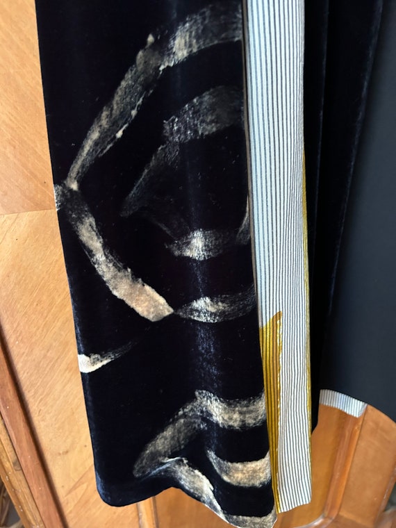 Saverio Palatella panel wrap skirt silk velvet wo… - image 8