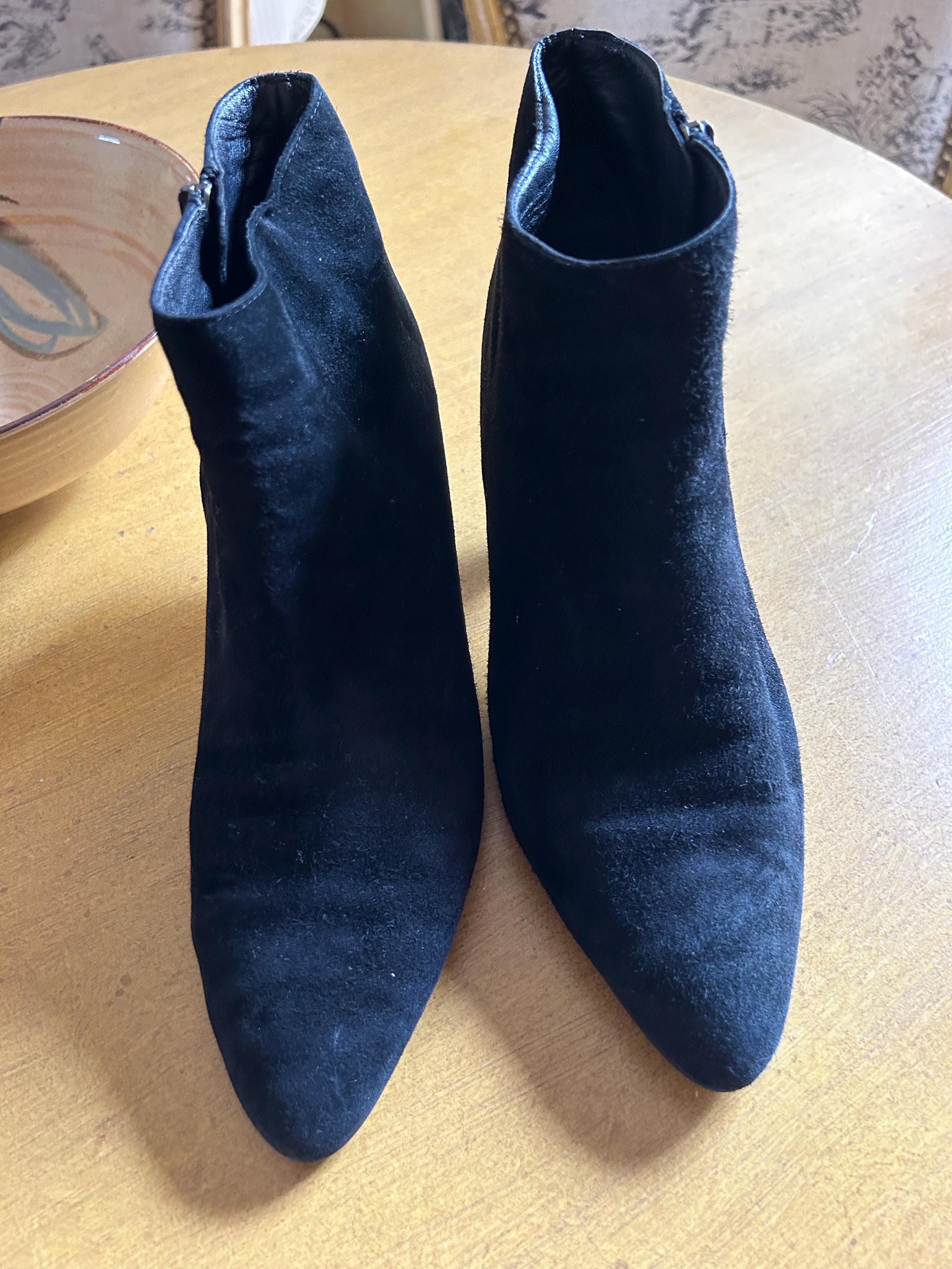 Prada Mini Ankle Booties Sz 8.5 Side Zip 2.5 Heel as New - Etsy