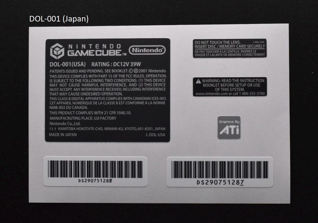 Gamecube Console Labels - Etsy