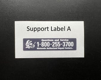 Nintendo Support Labels