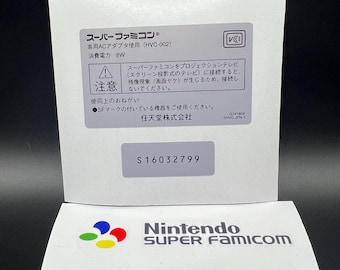 Super Famicom Console Labels