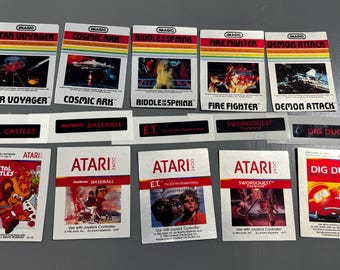 Atari 2600 Silver Labels