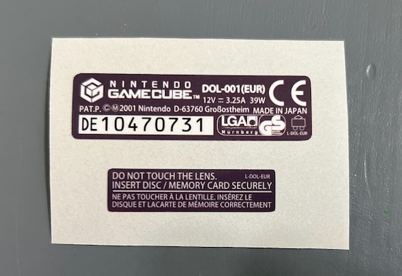 Gamecube Console Labels - Etsy