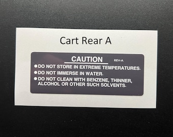 NES Rear Cart Labels
