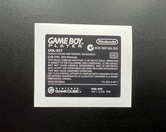 Gameboy Player Label