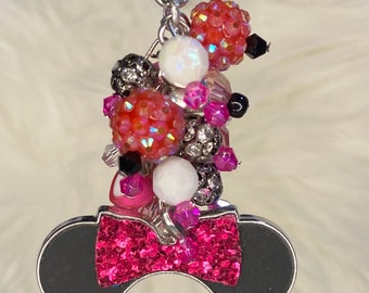 Diadema con orejas rosa fuerte