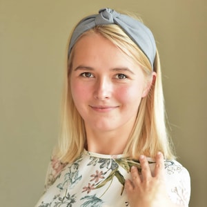 Dark grey Knotted Headband- Hair Accessory - Gifts for Her - Birthday Gift - Accessories