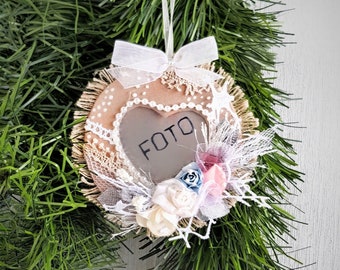 Personalized Christmas photo frame, Christmas tree ornament, Perfect Christmas tree toy for you, family christmas ornaments