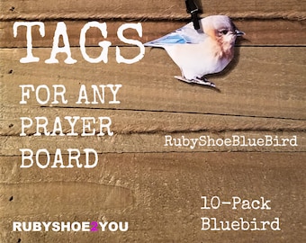 Etykiety na tablicę modlitewną Bluebird, modlitwy rodzinne (20 szt./opakowanie)