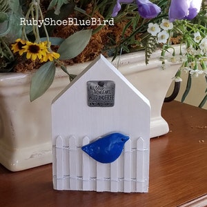 Willkommen Zuhause! Drossel des Glücks. Bluebird Geschenke. Verlobungsgeschenk. Geschenke des Lehrers. Einweihungsparty. Sei glücklich.