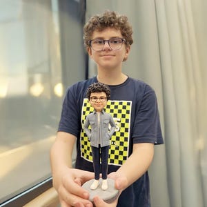 Custom Bobble Head Figurine, Custom Bobbleheads From Photo,  Personalized Bobblehead Birthday Gift, Unique Gifts for Boyfriend, Dad, Boss