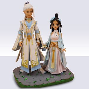 Custom cartoon character statue wedding cake topper Custom Bobble Head Personalized Christmas Gift