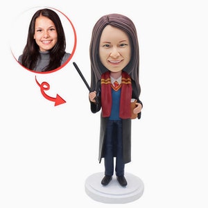 Custom Graduation Bobblehead: Personalized Polymer Clay Figurine Cake Topper