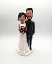custom cake topper bobble head wedding bride and groom figurines decorations supplies bobbleheads 