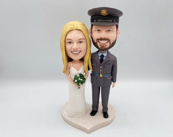 Personalized Wedding Cake Toppers Wedding Bobblehead Custom Wedding Figurine Wedding Bobble head Custom Bride and Groom Wedding Decoration