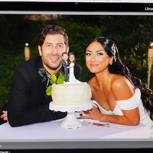 Personalized Wedding Cake Toppers, Custom Bride and Groom Bobblehead Figurines, Couple Bobble Head Cake Toppers, Custom Wedding Cake Topper
