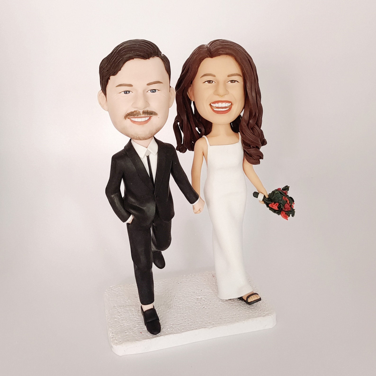Wedding Cake Toppers Bride and Groom Custom Cake Topper - Etsy