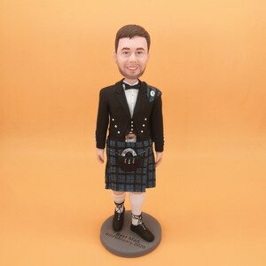 Custom Bobbleheads: Personalized Handmade Figurines - Ideal Gifts for Boyfriend, Husband, Boss - Fully Custom Sculptures with Polymer Clay
