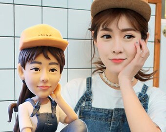 Custom Bobblehead from Photo | Personalized Figurine of Yourself | Unique Handmade Gift for Her or Him | Birthday, Wedding, Office Decor