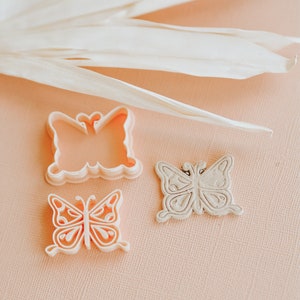 Butterfly Cutter, Polymer Clay Cutter für Ohrringe oder Schlüsselring, Aufdruck Cutter, Boho Clay Cutter, Ton Werkzeug, Polymer Clay Stempel