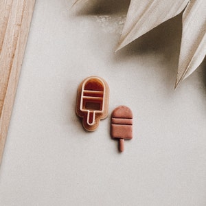 Striped Dipped Popsicle Cutters for Earrings Summer Clay Cutters Polymer Clay Cutters for Jewelry Clay Embossing Cutter Stud Earring Cutter
