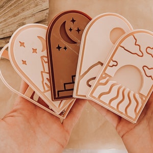 4 inch Clay Cutter Set, Polymer Clay Stamp Clay Stamps, Clay Cutter,  Clay Embosser Stamps, Embossing Stamp for Polymer Clay