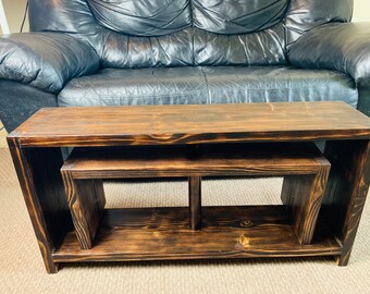 Burnt Wood Furniture Etsy