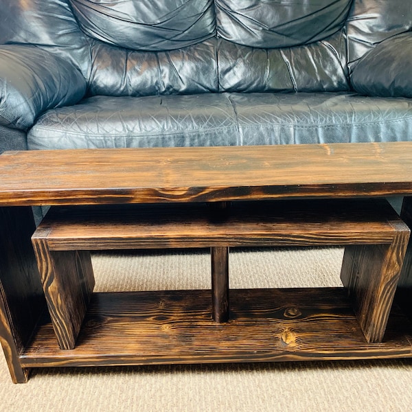 Burnt Wood Furniture Etsy