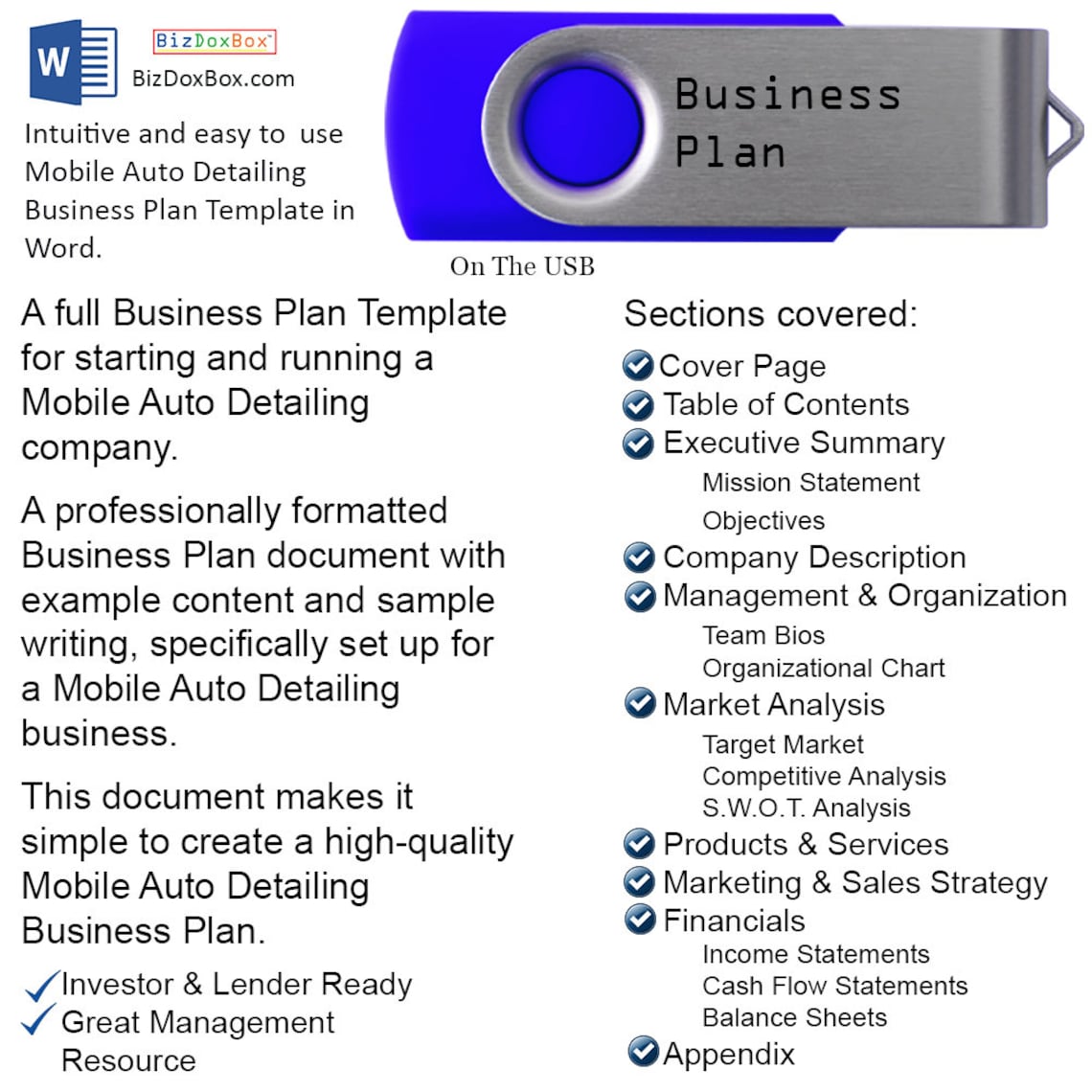 mobile detailing business plan template