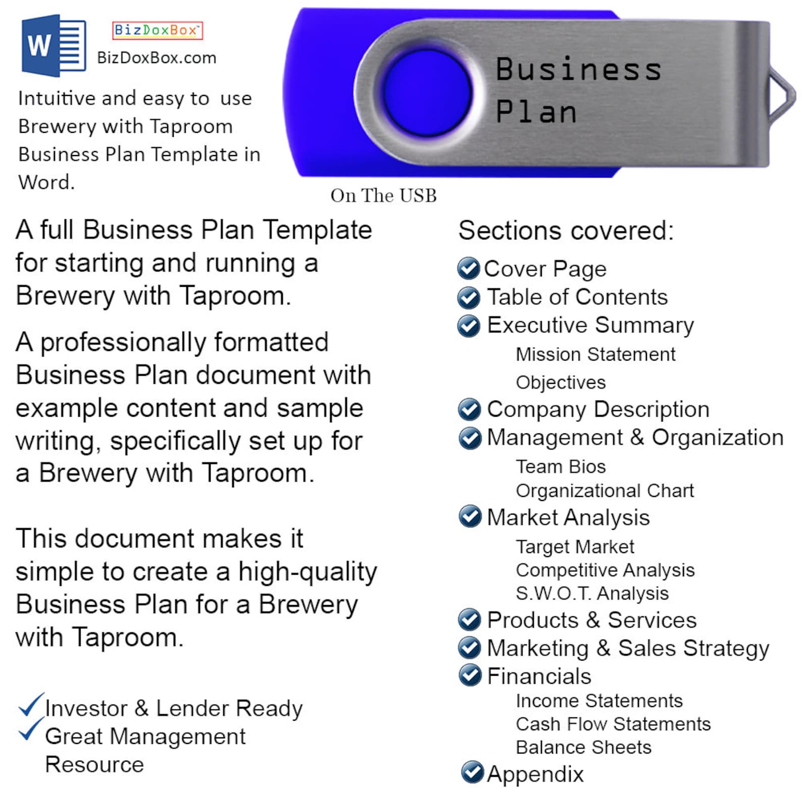 business plan template for brewery