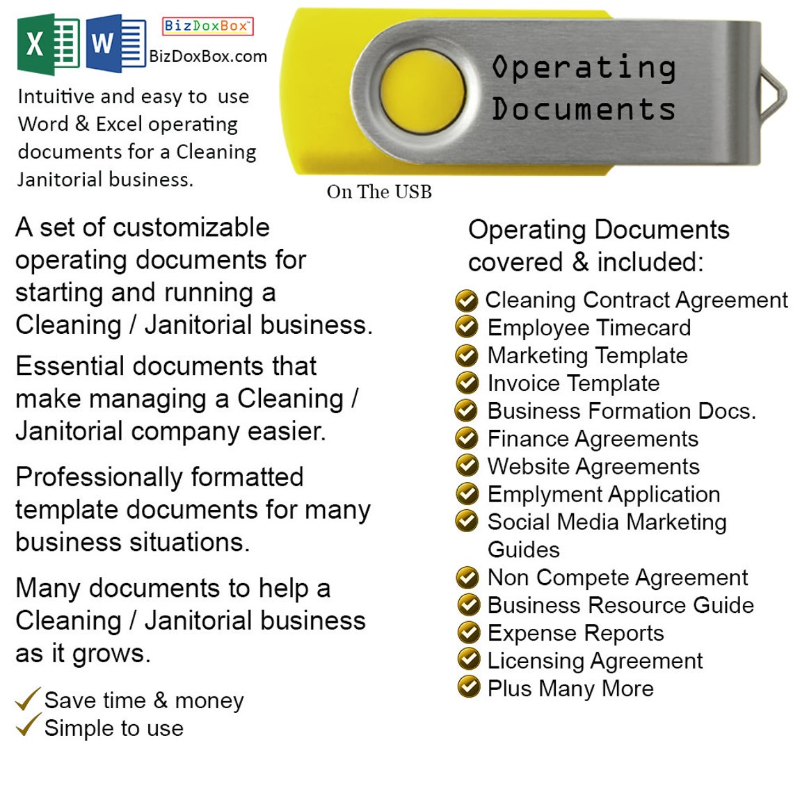 Cleaning Janitorial Company Business Plan Template Kit Etsy