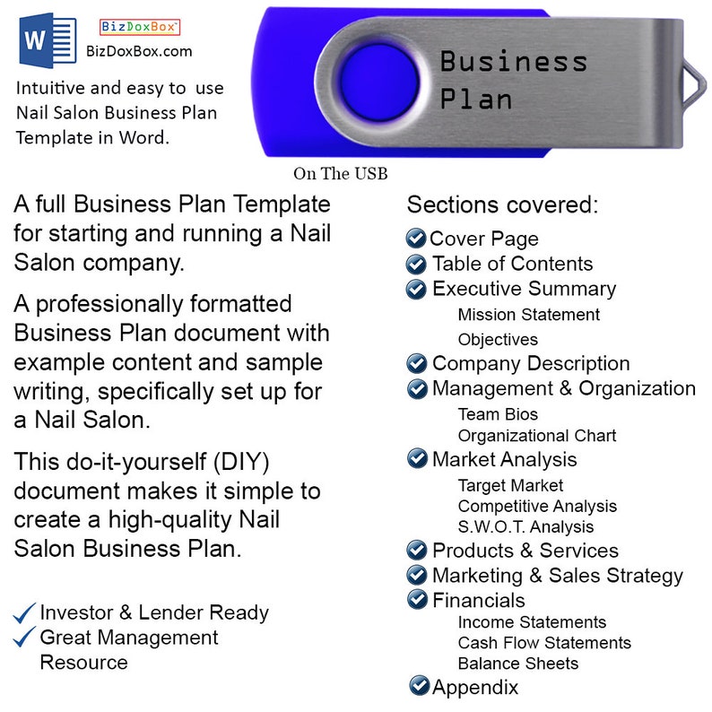 business plan nail salon