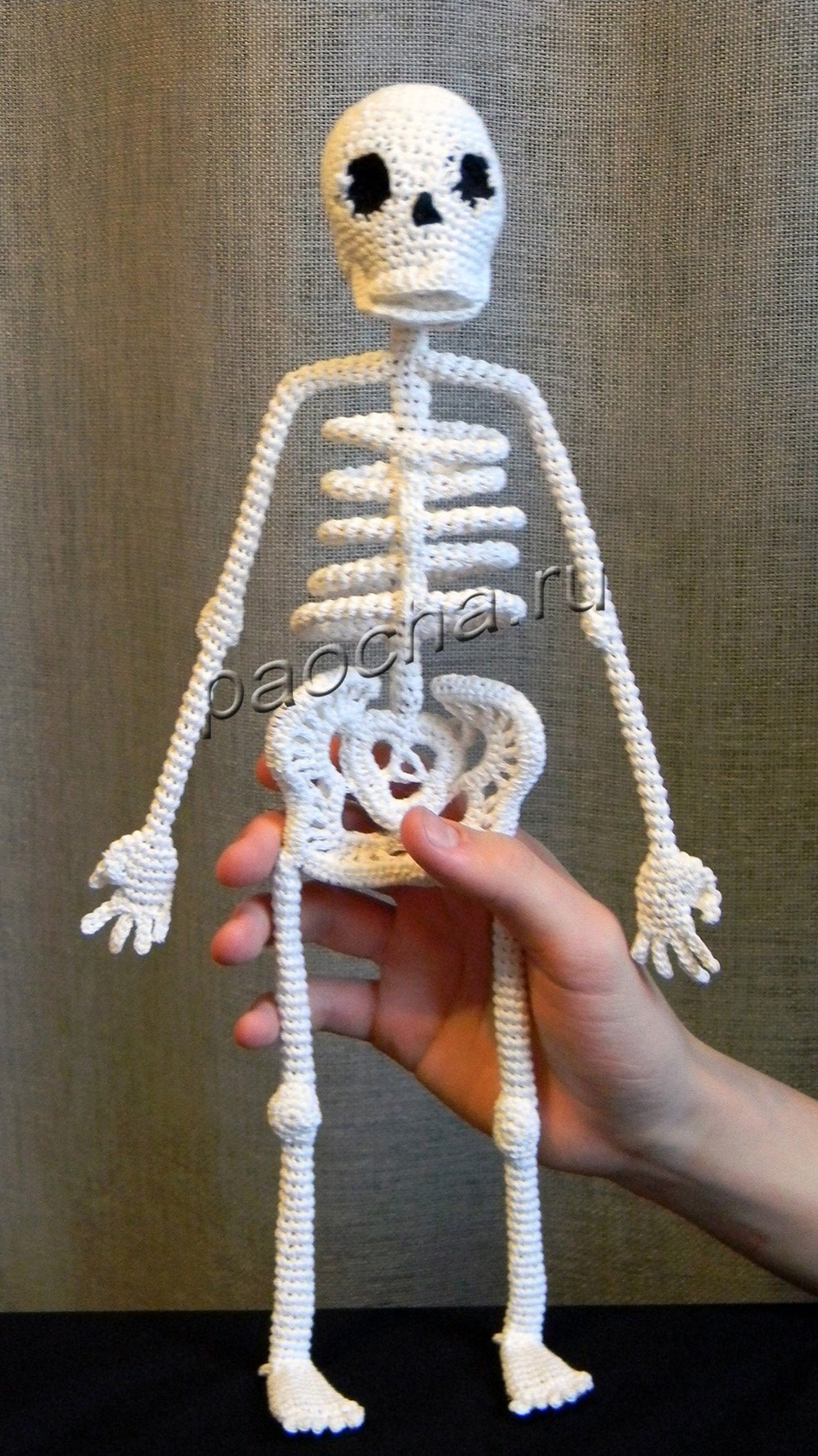 Realistic Bona Fide Skeleton Crochet Amigurumi Pattern. Crochet patterns amiguru