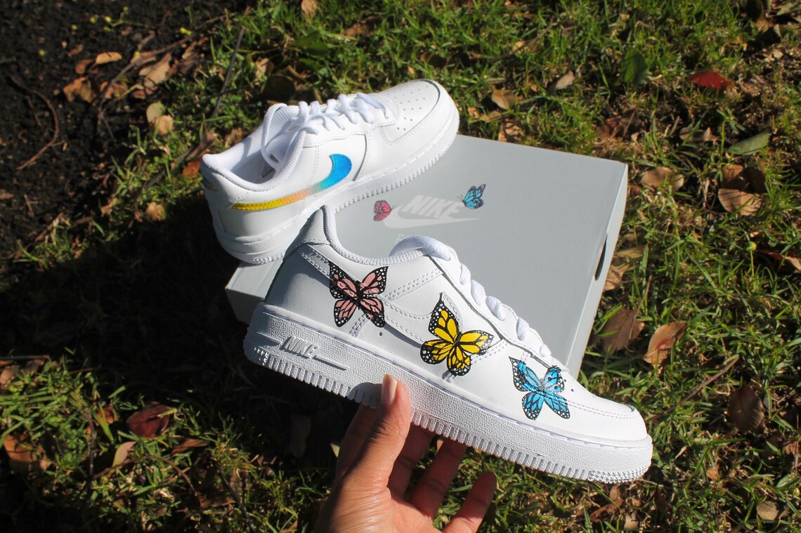 custom kids air forces