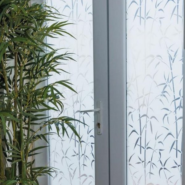 6 EUR/m2 Selbstklebende Fensterfolie Glasfolie Fenster Dekor Duschkabine Vitrine Fenster Sichtschutz UV-Schutz 45cm |67,5cm |90cm x 2m Rolle