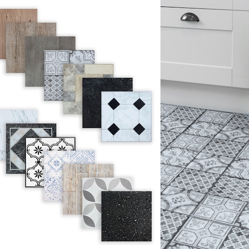 Self-adhesive Floor Tiles 13eur/m2 Vinyl Tiles Kitchen - Etsy