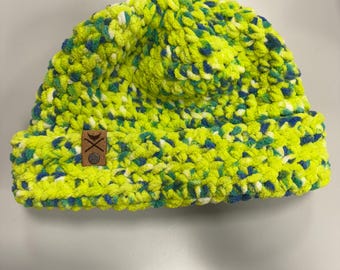 Super Soft Beanie White zing dot