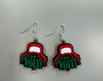 Pendientes navideños/festivos de Shitter’s Full