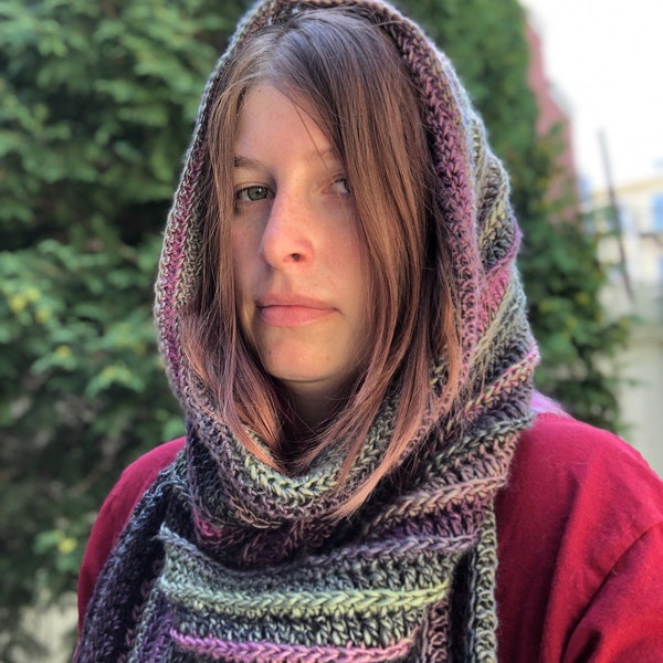 Wild Oleander Hooded Scarf