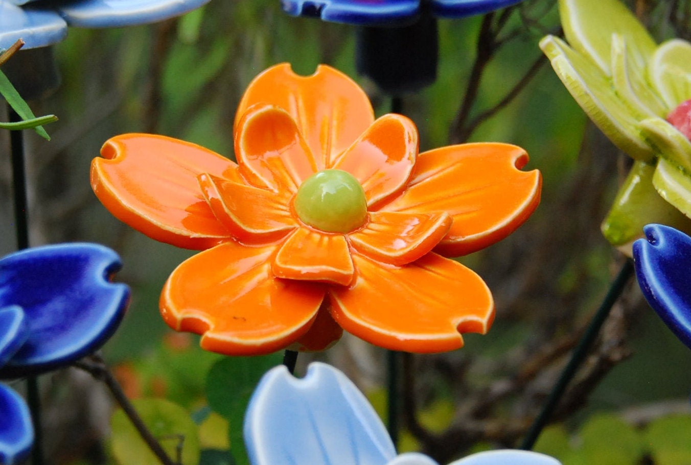 Porcelain flower 1 pc ceramic flower handmade flowers Etsy.de