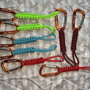 Set of 2 Paracord Car Headrest Bag Hooks – Heavy-Duty, Handcrafted, Travel Organization Solution