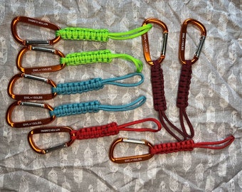 Set of 2 Paracord Car Headrest Bag Hooks – Heavy-Duty, Handcrafted, Travel Organization Solution