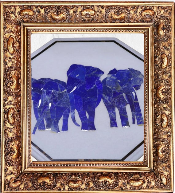 Marble top elephant sale table