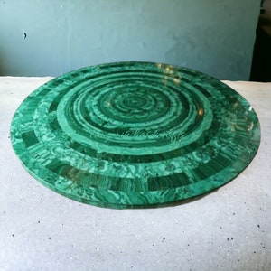 Green Malachite Table Top, Malachite Coffee Table, Malachite Side Table, Malachite Center Table, Malachite Bar Table, Handmade Table Top