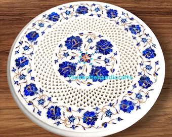 Lapish lazuli Round coffee table top For Home Decoration, Office decor,