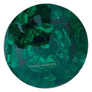 Green Malachite Table Top, Malachite Coffee Table, Malachite Side Table, Malachite Center Table, Malachite Bar Table, Handmade Table Top image 2
