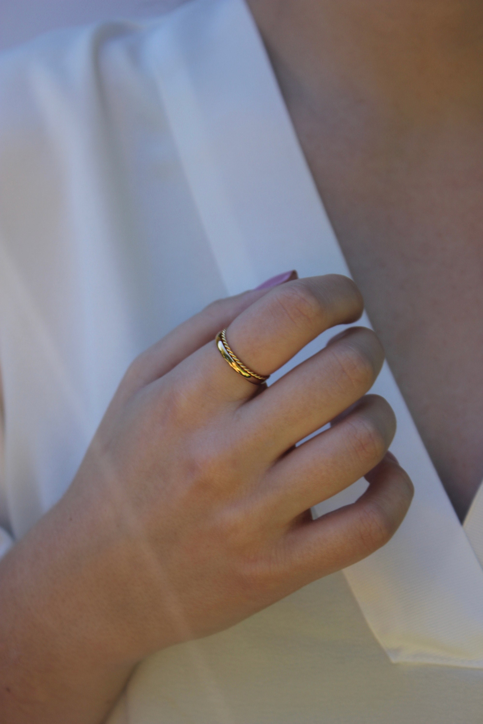 SILVER925 FLAT HIT GOLD RING/シルバー/リング YArKA/ヤーカ】silver925 flat face ring[mshi1]/フラット面