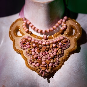 Trash queen I - - Necklace from recycled materials - One of kind
