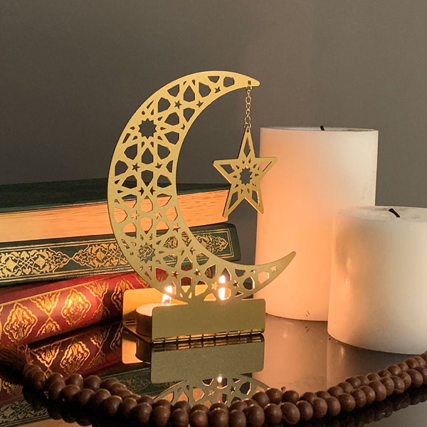 Islamic Metal Candle Holder, Islamic Art, Islamic Home Decor, Muslim Decorations, Muslim Gifts, Islamic Gifts,  Islamic Decorative Object