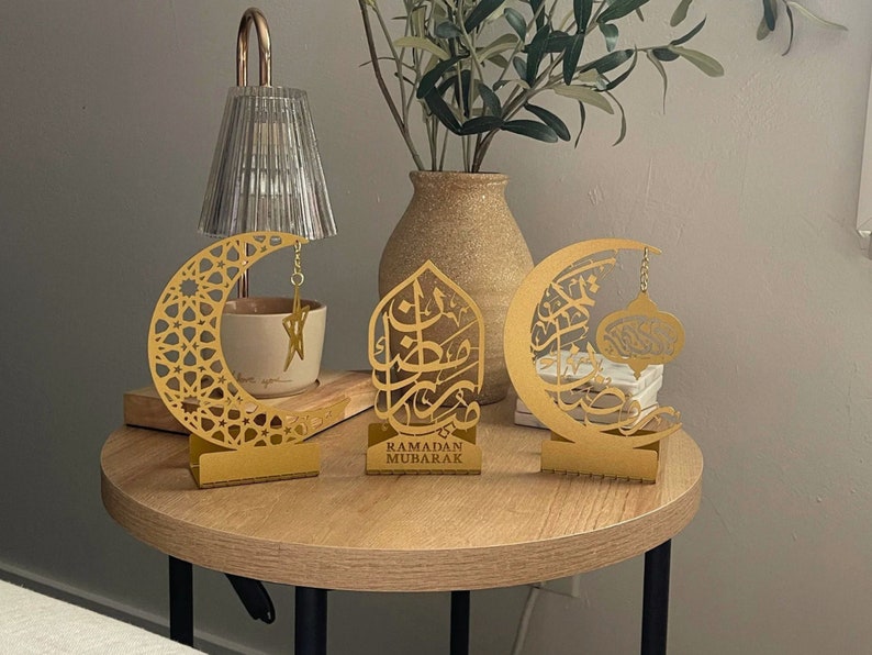 Metal Islamic Candle Holder, Ramadan Decoration for Home, Muslim Gift, Ramadan Decor, Ramadan Gifts, Muslim Home Table Decor, Eid Decoration image 3